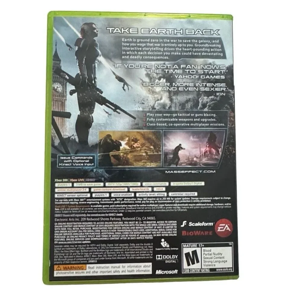 Mass Effect 3 (Microsoft Xbox 360, 2012)